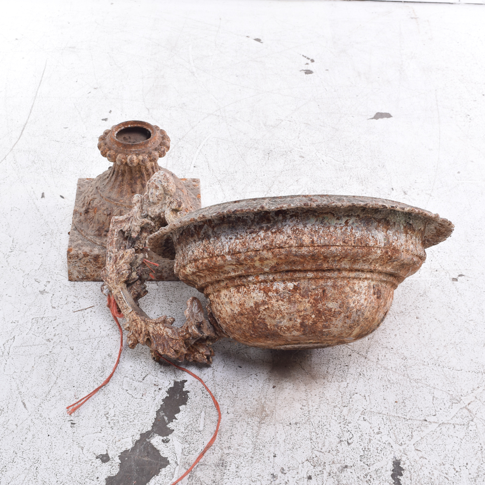 Antique Cast Iron Urn