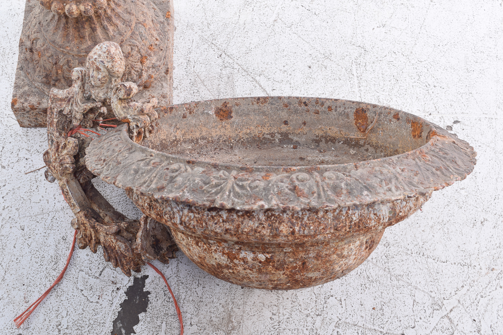 Antique Cast Iron Urn