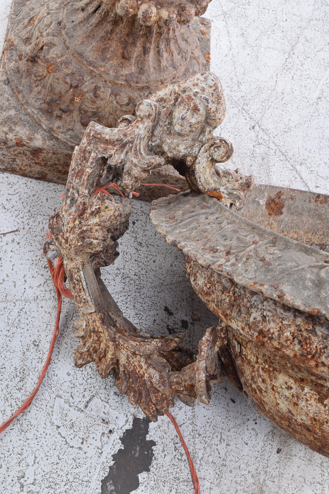 Antique Cast Iron Urn