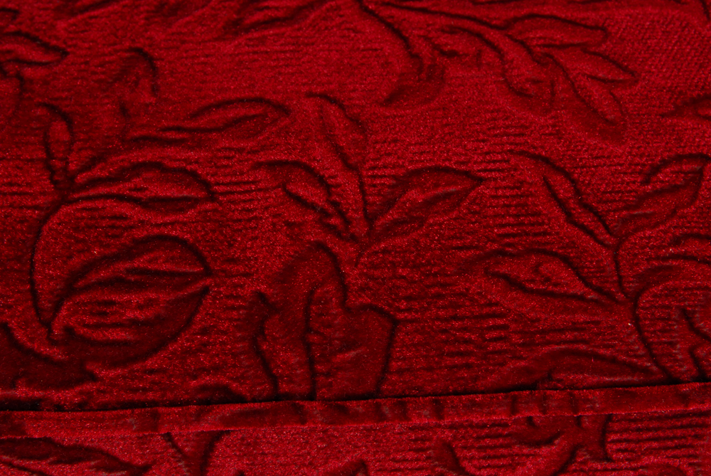 Patterned Velvet Upholstered Sofa Bed