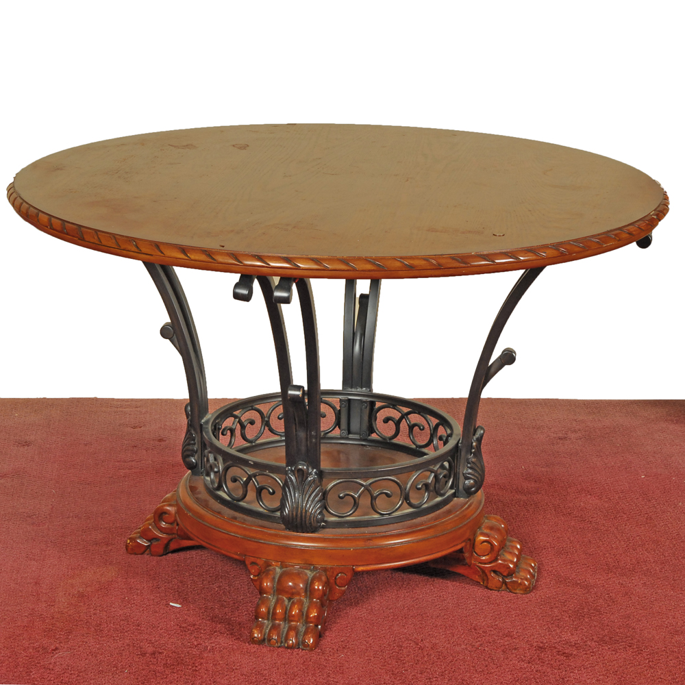 Claw Foot Round Dining Table