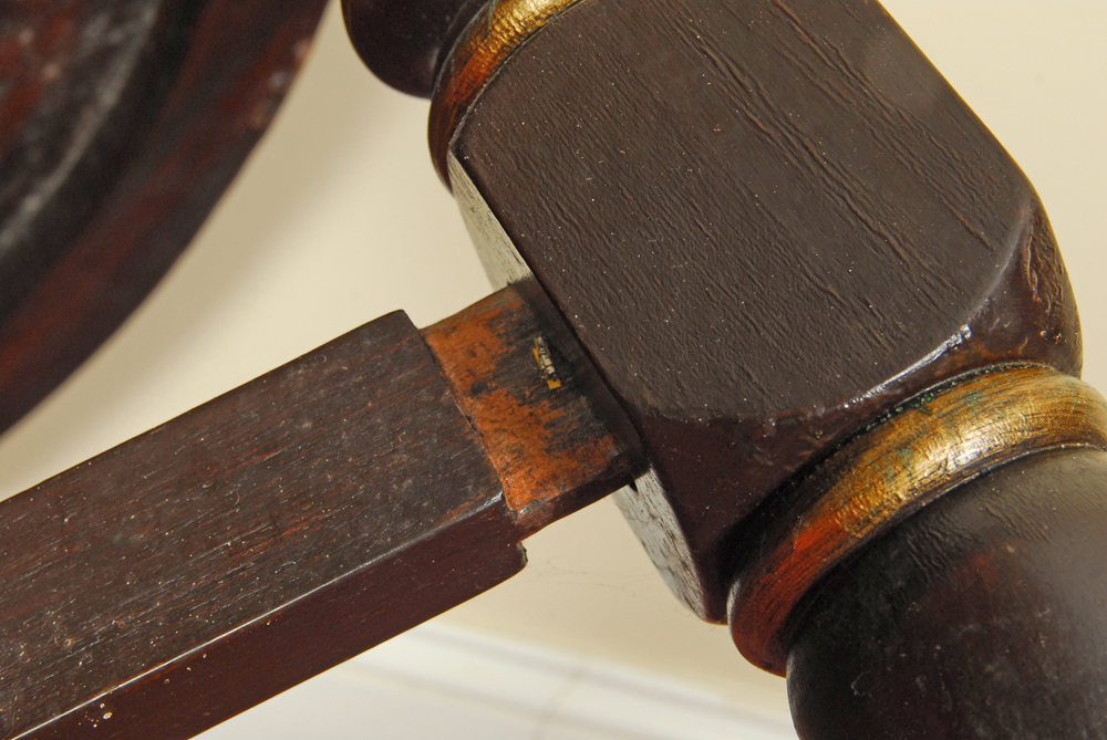 Asian Polychromed Round Coffee Table