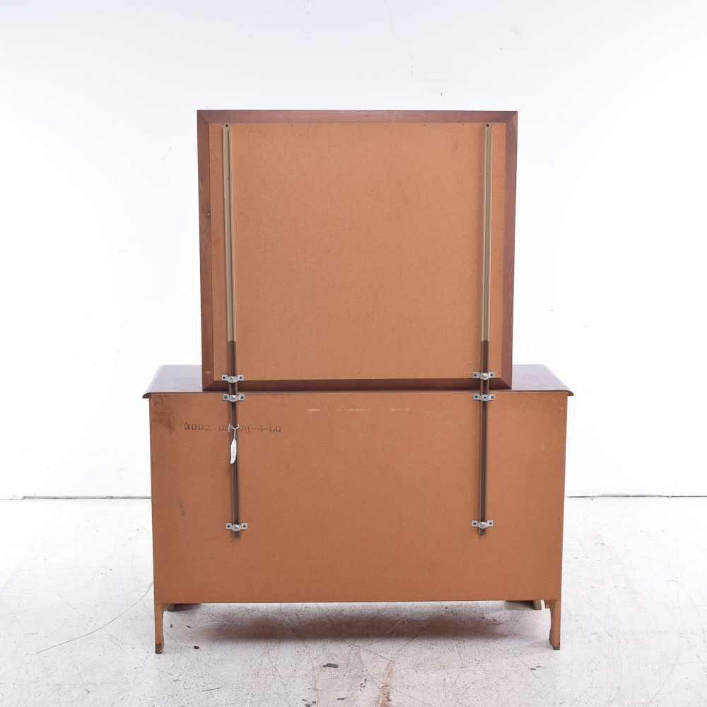 Colonial Style Cherry Dresser with Mirror