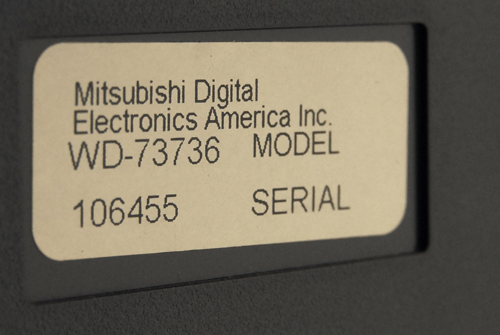 Mitsubishi 73'' Television with Stand