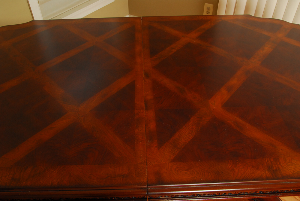 Regency Style Mahogany Double Pedestal Table