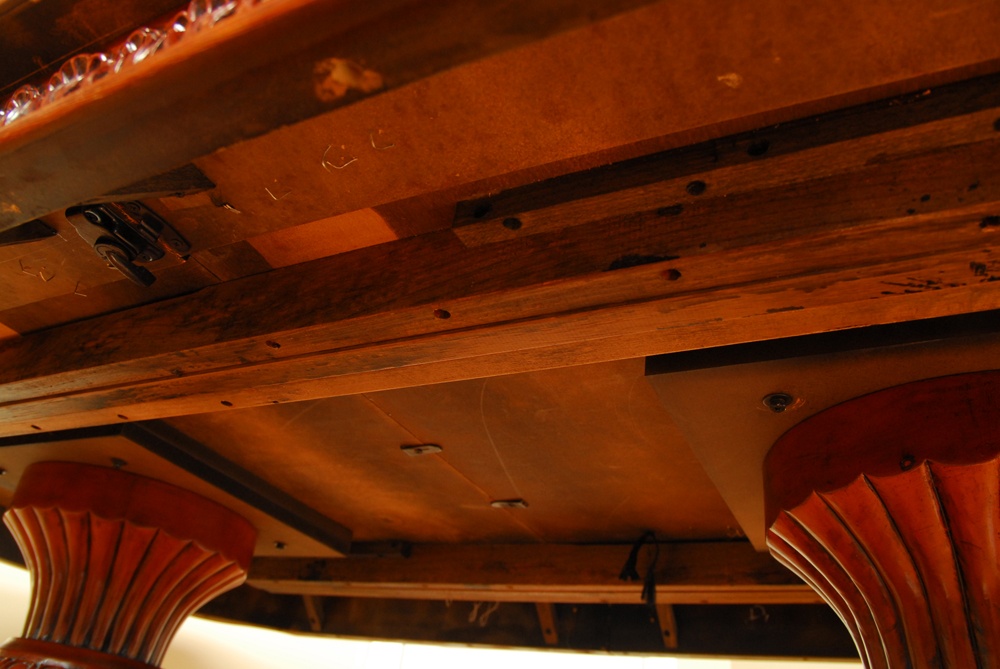 Regency Style Mahogany Double Pedestal Table