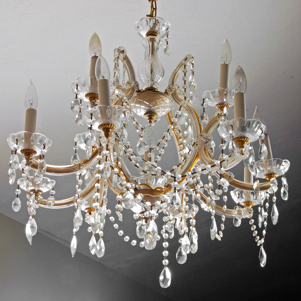 Vintage Crystal Chandelier