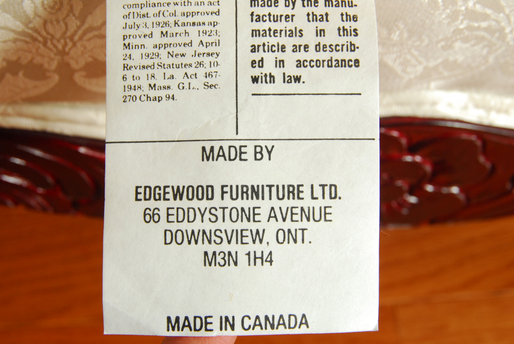 Louis XV Style Settee by Edgewood Furniture