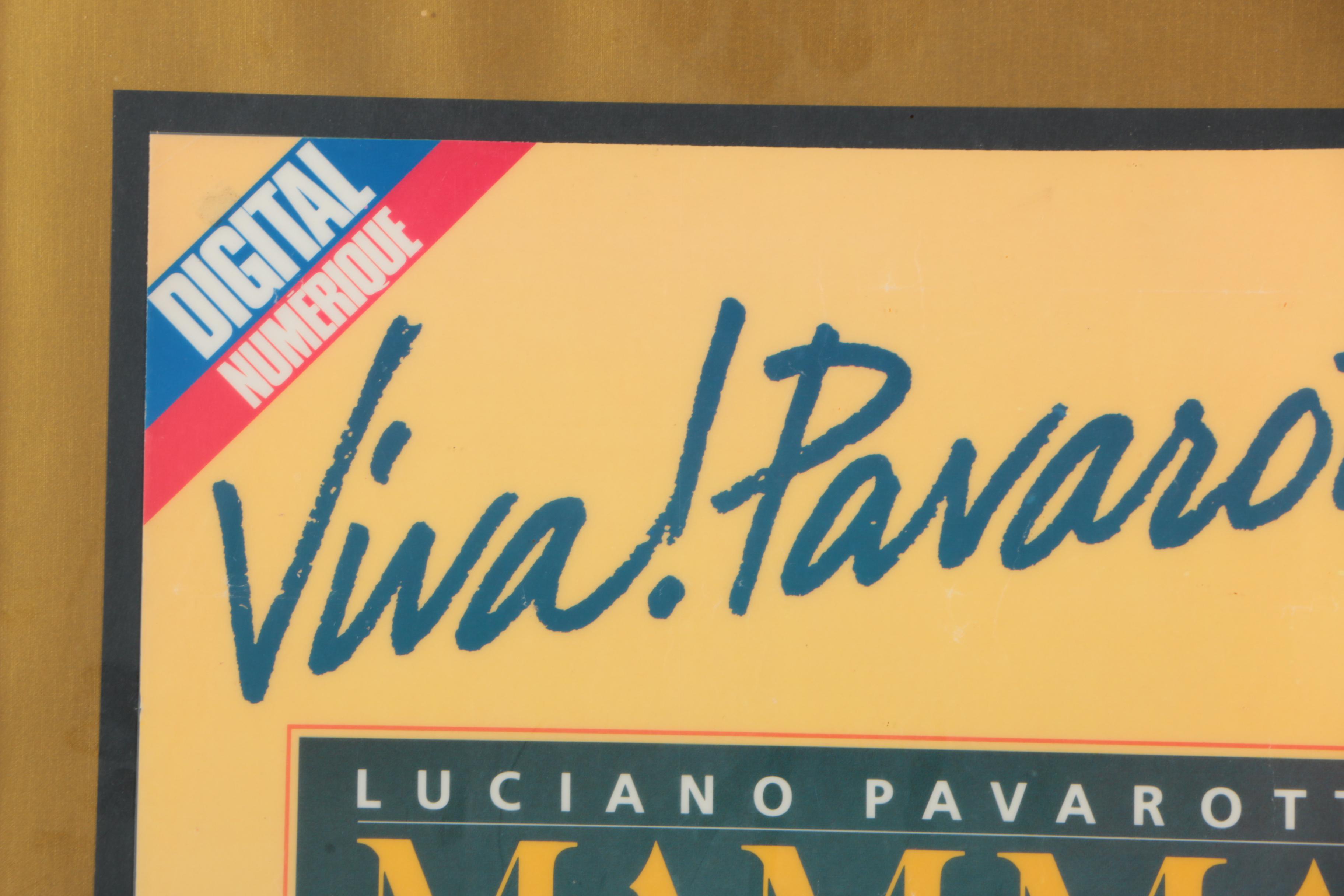 Luciano Pavarotti Autographed Offset Lithograph Poster "Viva! Pavarotti"