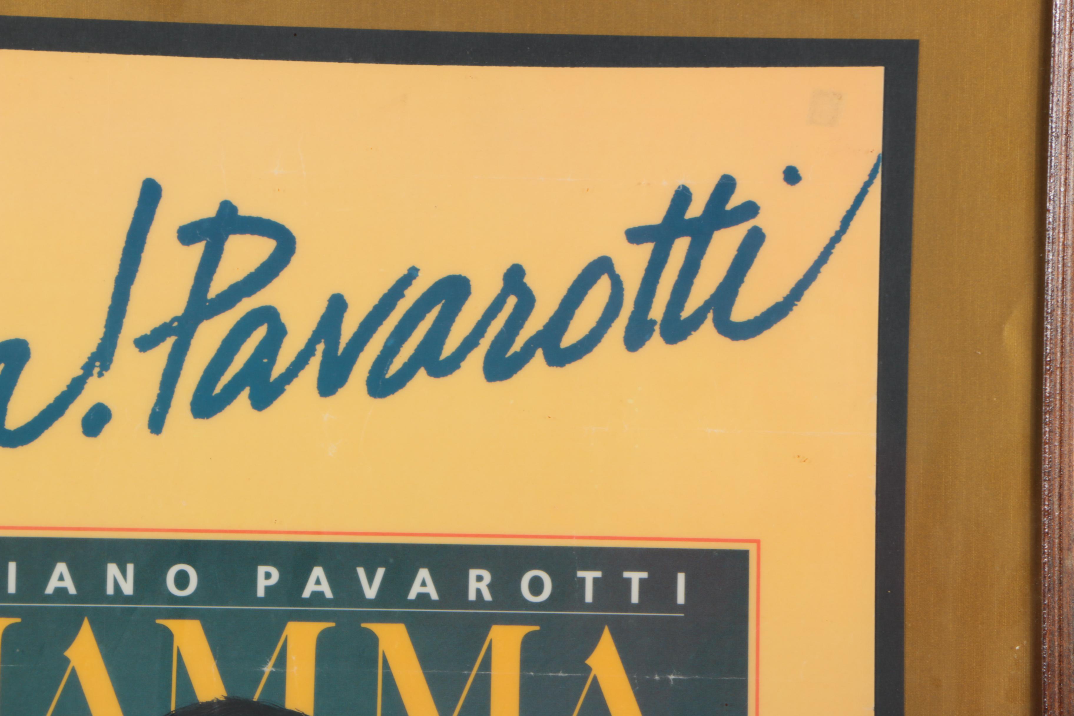Luciano Pavarotti Autographed Offset Lithograph Poster "Viva! Pavarotti"