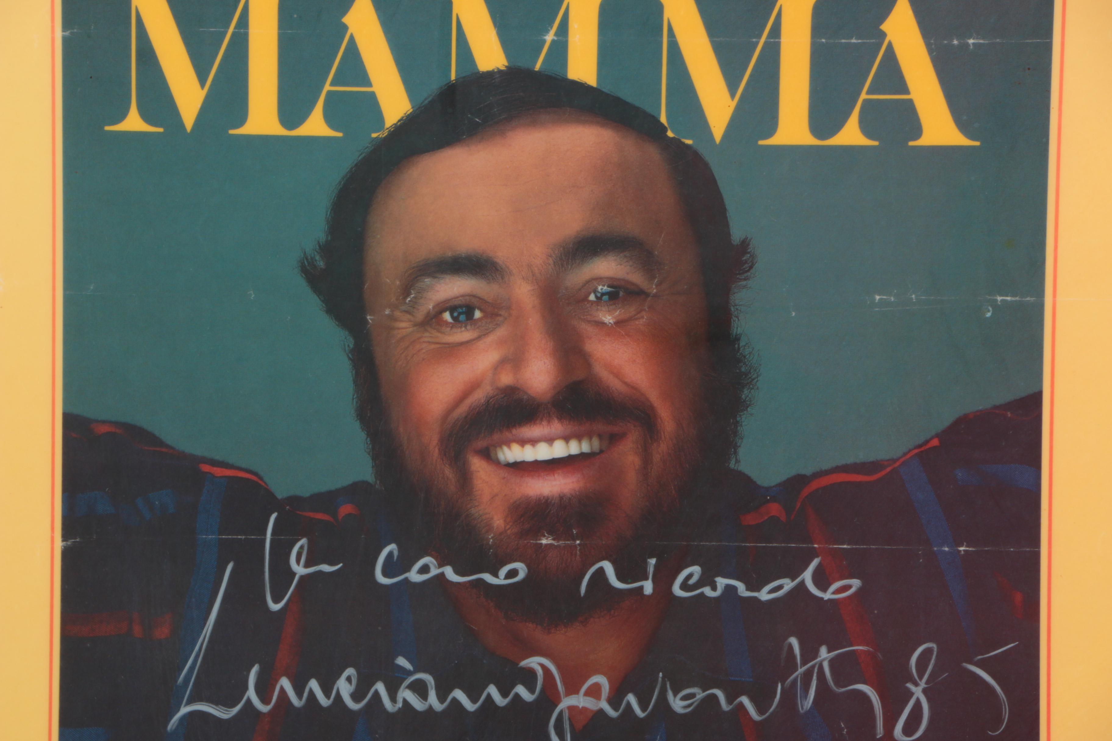 Luciano Pavarotti Autographed Offset Lithograph Poster "Viva! Pavarotti"