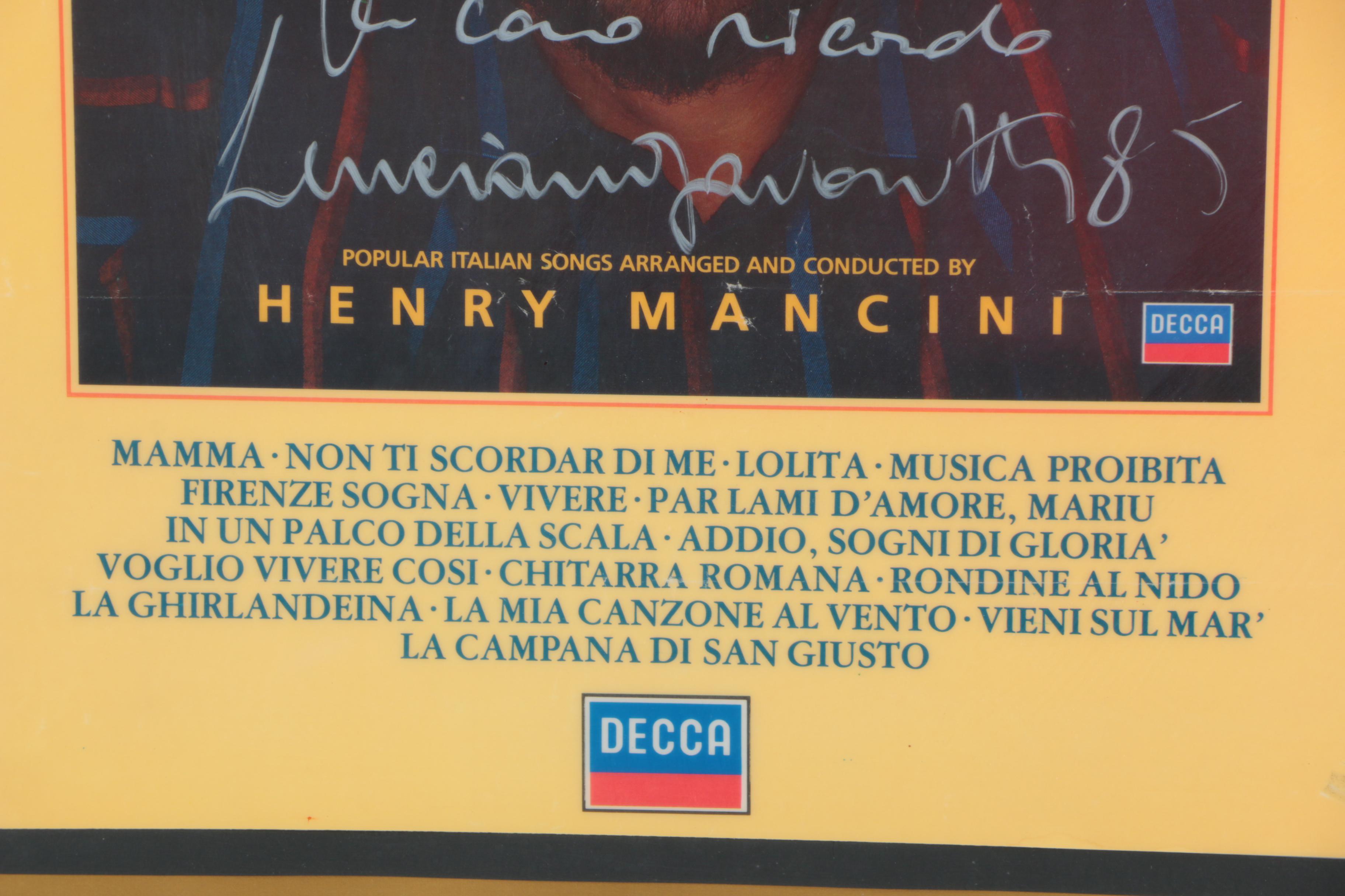 Luciano Pavarotti Autographed Offset Lithograph Poster "Viva! Pavarotti"