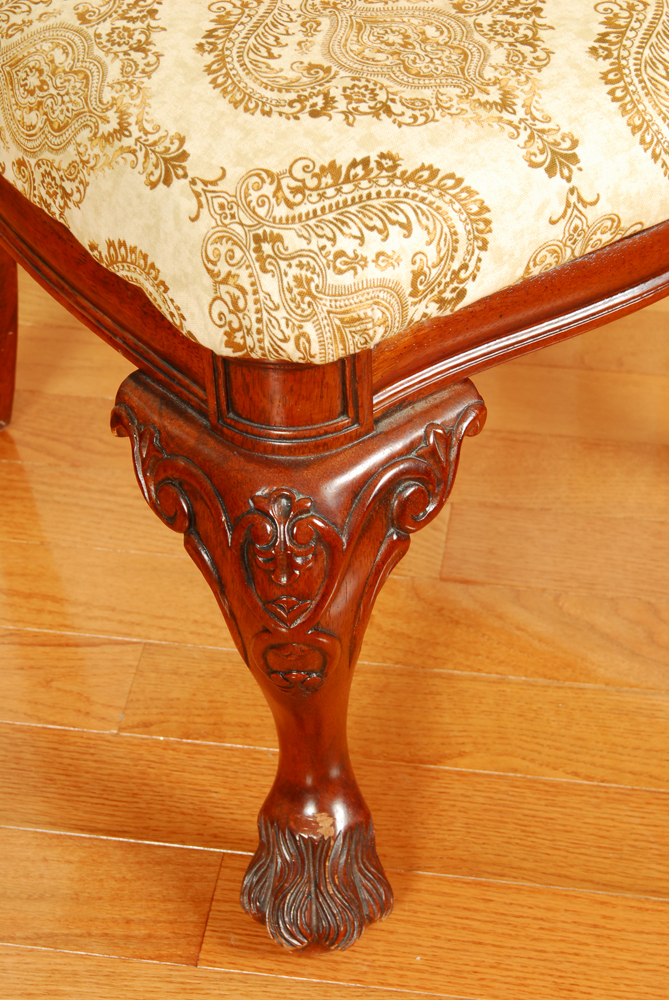 Vintage Hepplewhite Style Mahogany Dining Chairs