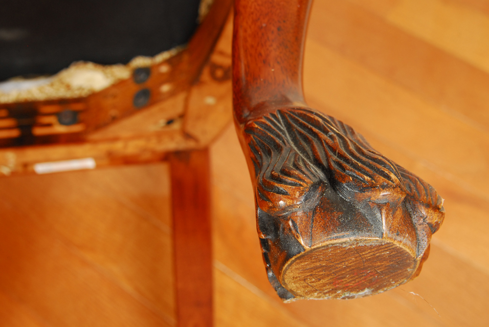 Vintage Hepplewhite Style Mahogany Dining Chairs