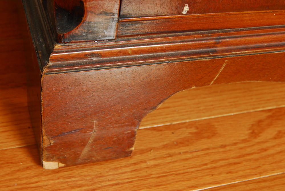 Vintage Empire Style Breakfront Cherry Cabinet