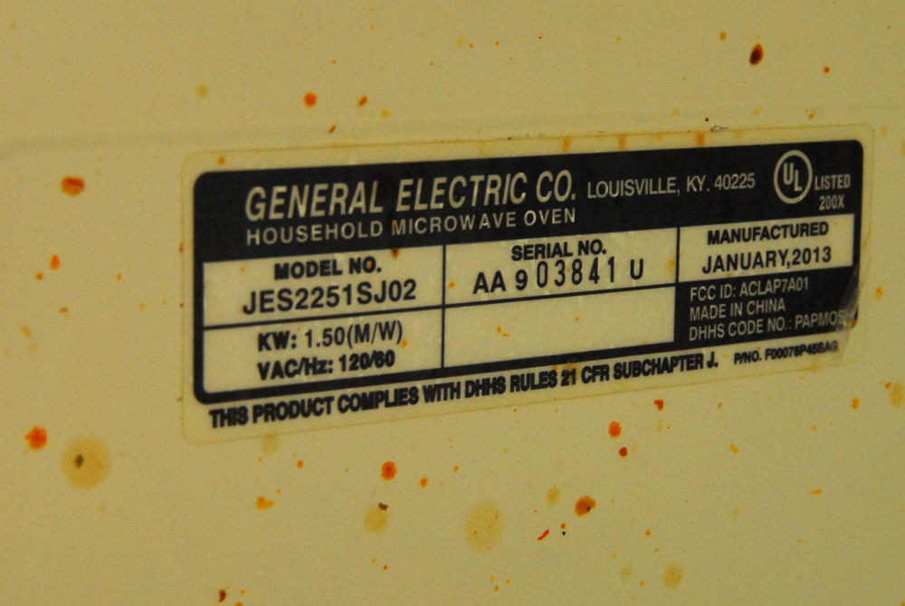 GE "Profile Series" Countertop Microwave