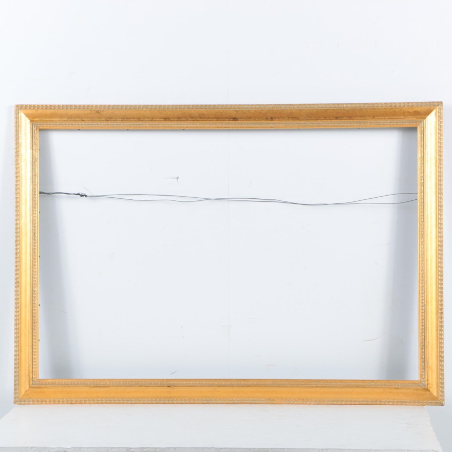 Gesso Painted Wooden Frame