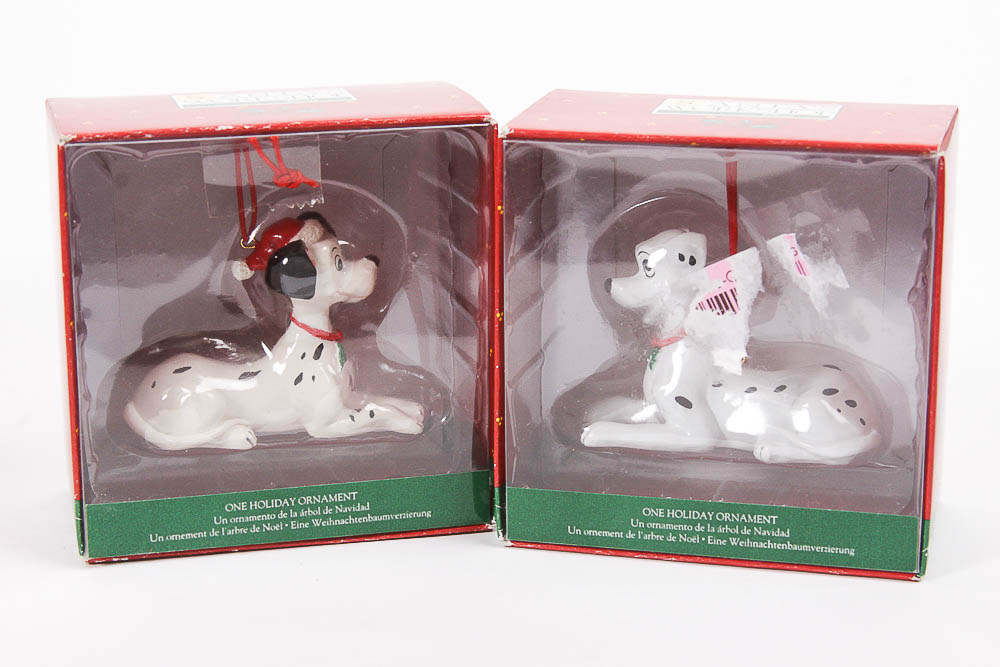 Christmas Décor Including Disney "101 Dalmatians" Ornaments