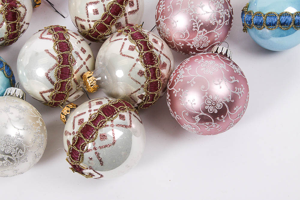 Assorted Vintage Glass Holiday Ornaments
