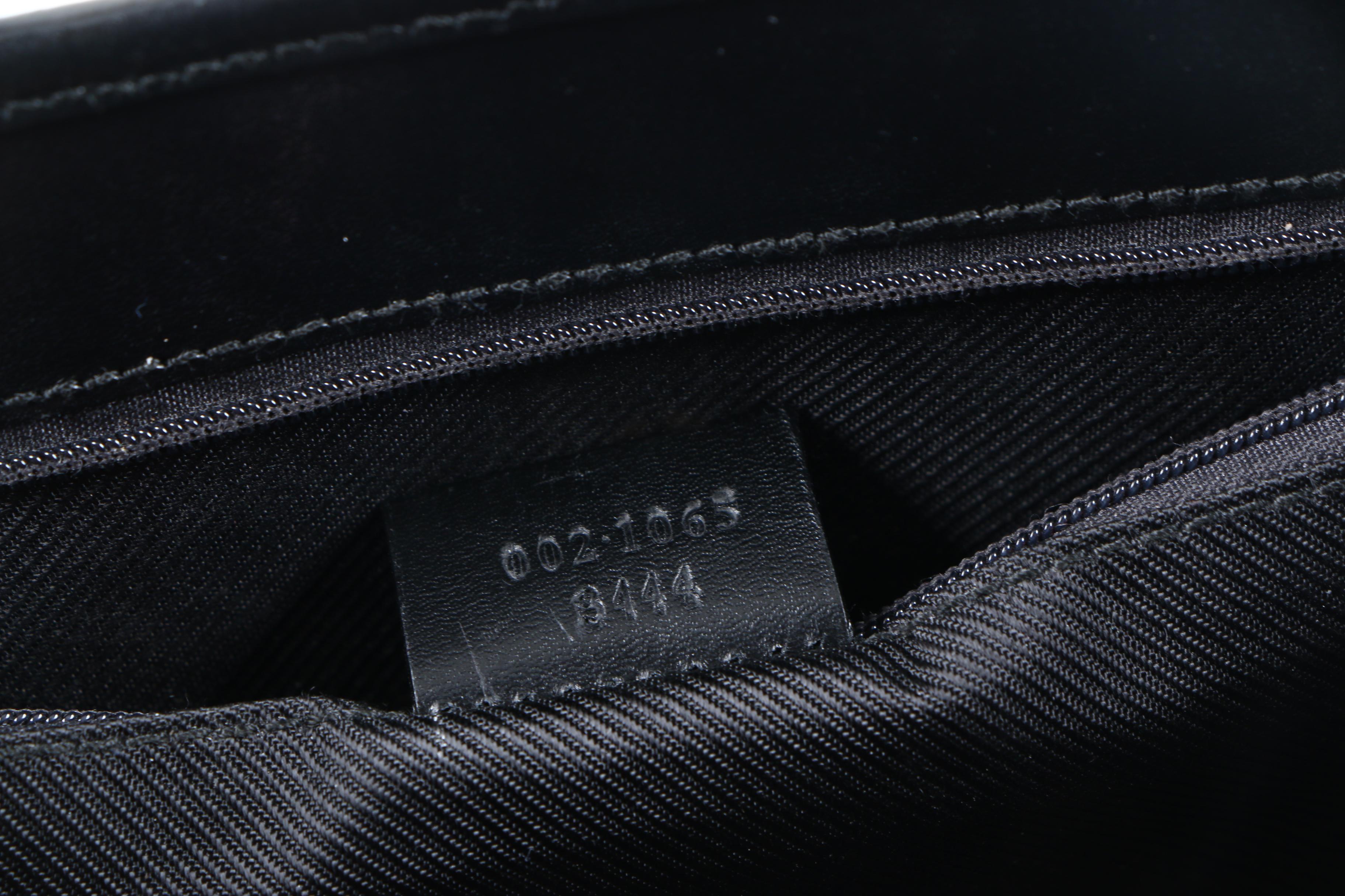 Gucci Black GG Canvas Handbag