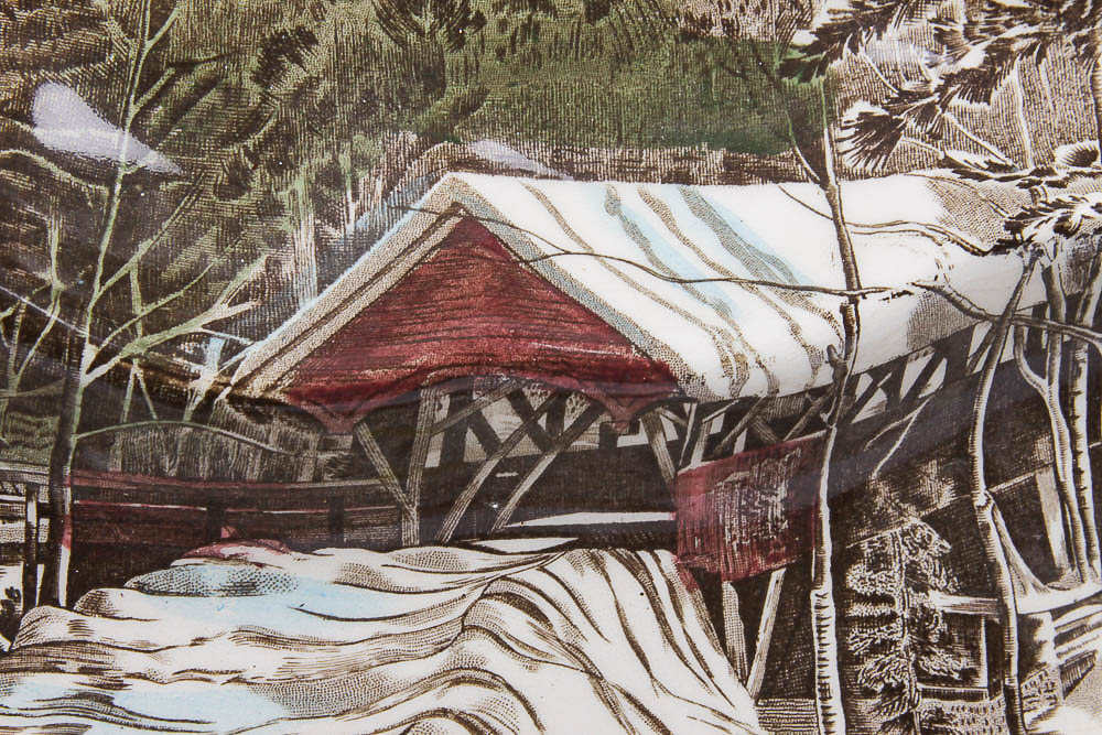 Johnson Brothers "Friendly Village" Tree Shaped Relish Platter