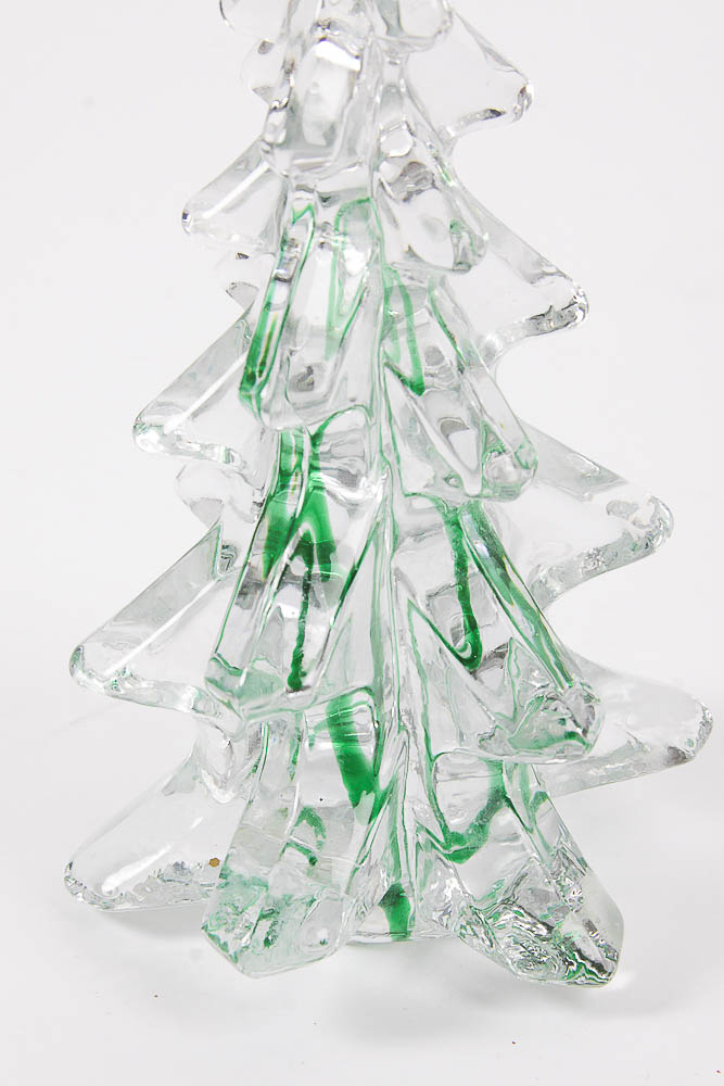 Silvestri Pressed Glass Christmas Tree Sculpture