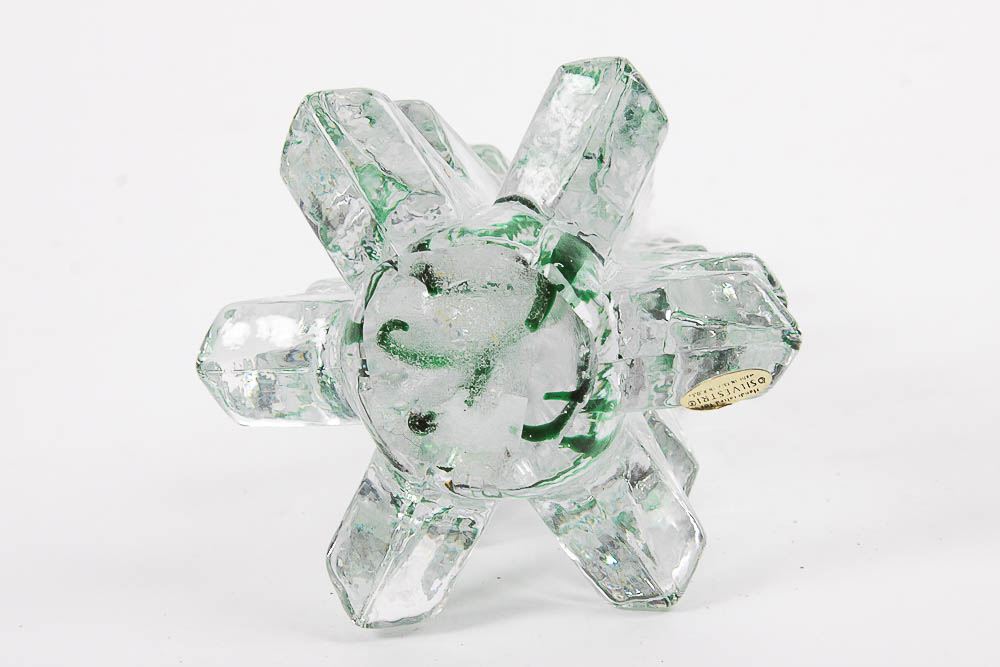 Silvestri Pressed Glass Christmas Tree Sculpture