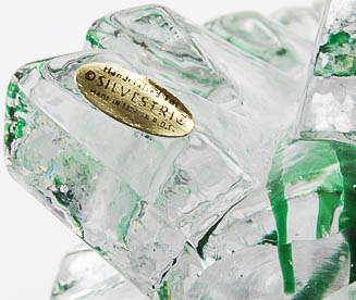 Silvestri Pressed Glass Christmas Tree Sculpture