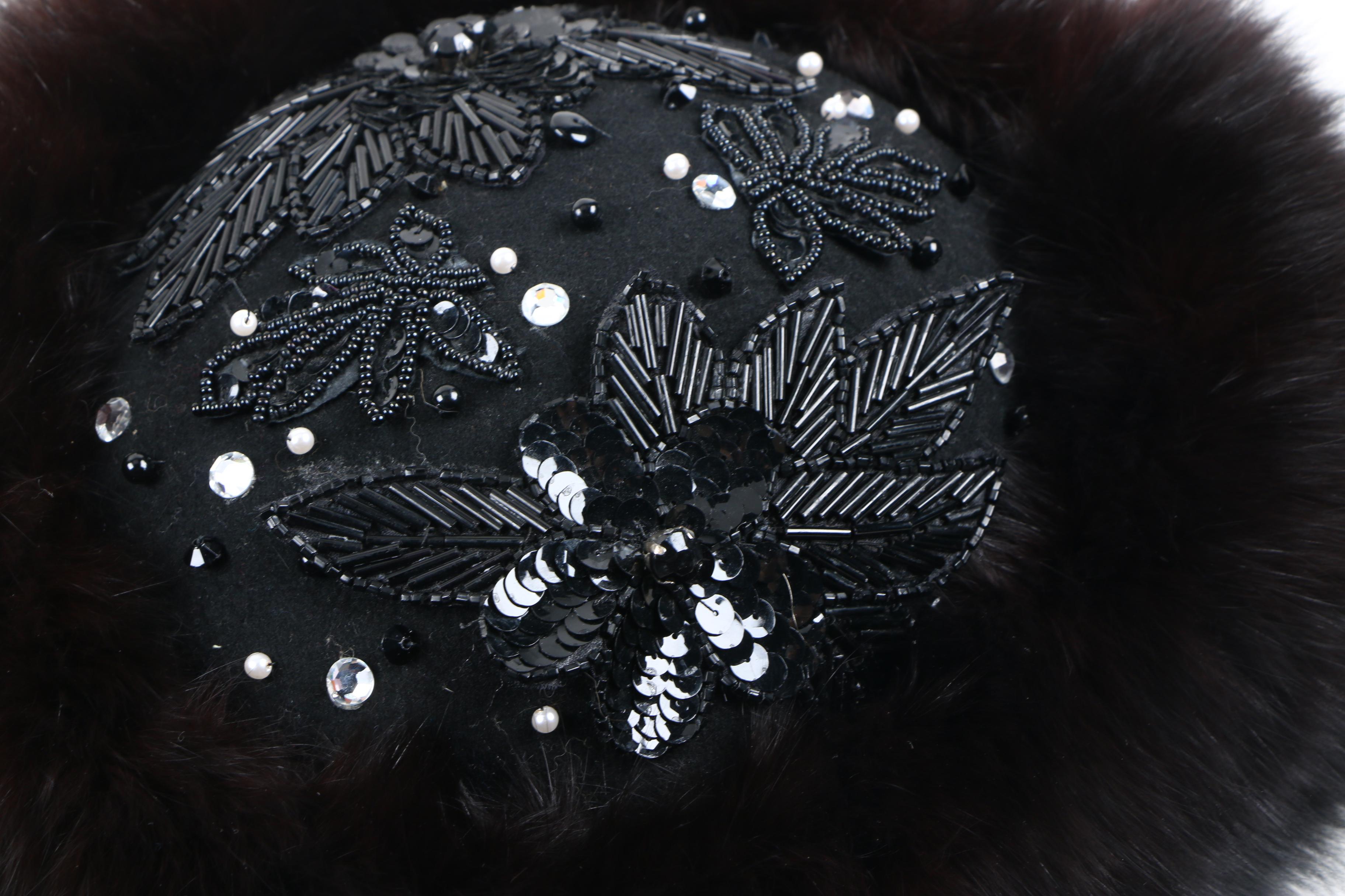 Women's Vintage Occasion Hats Including a James McQuay with Fox Fur