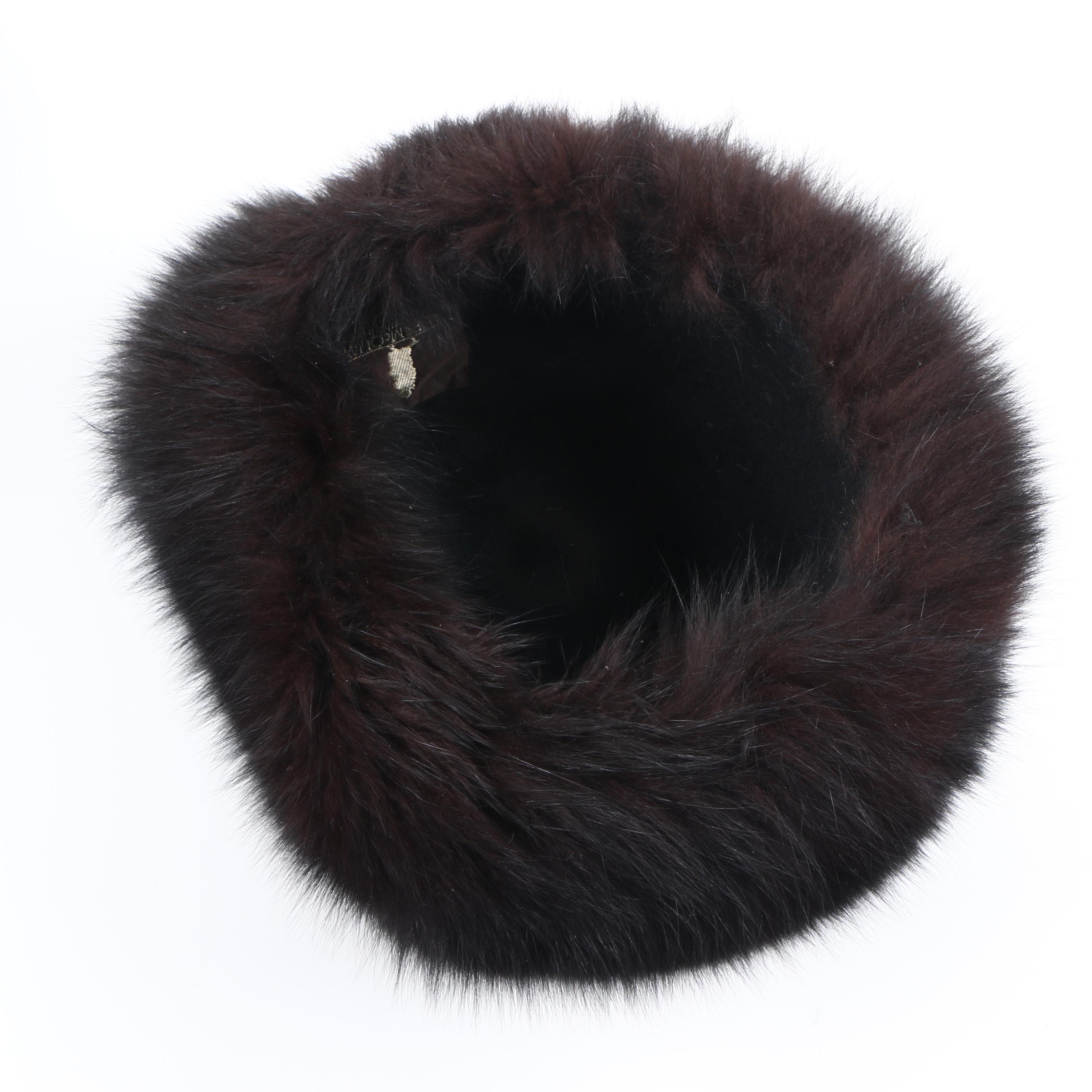 Women's Vintage Occasion Hats Including a James McQuay with Fox Fur