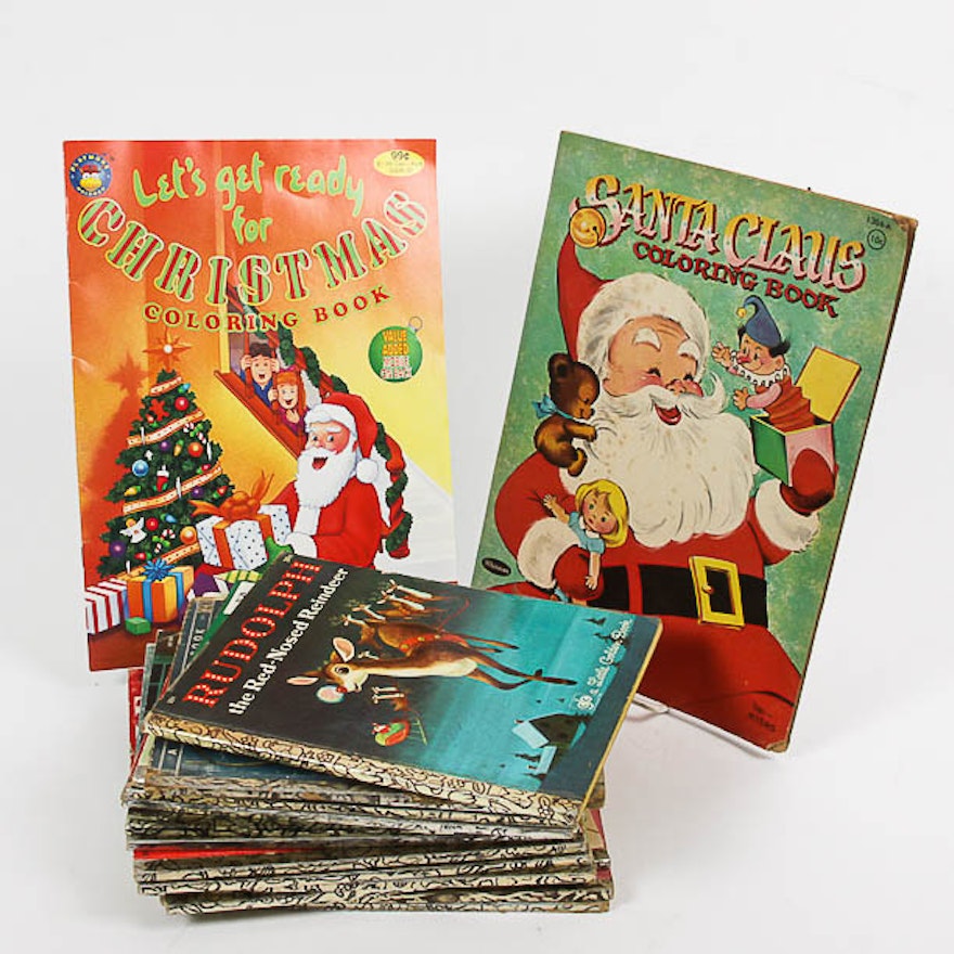 Vintage Christmas Themed Little Golden Books