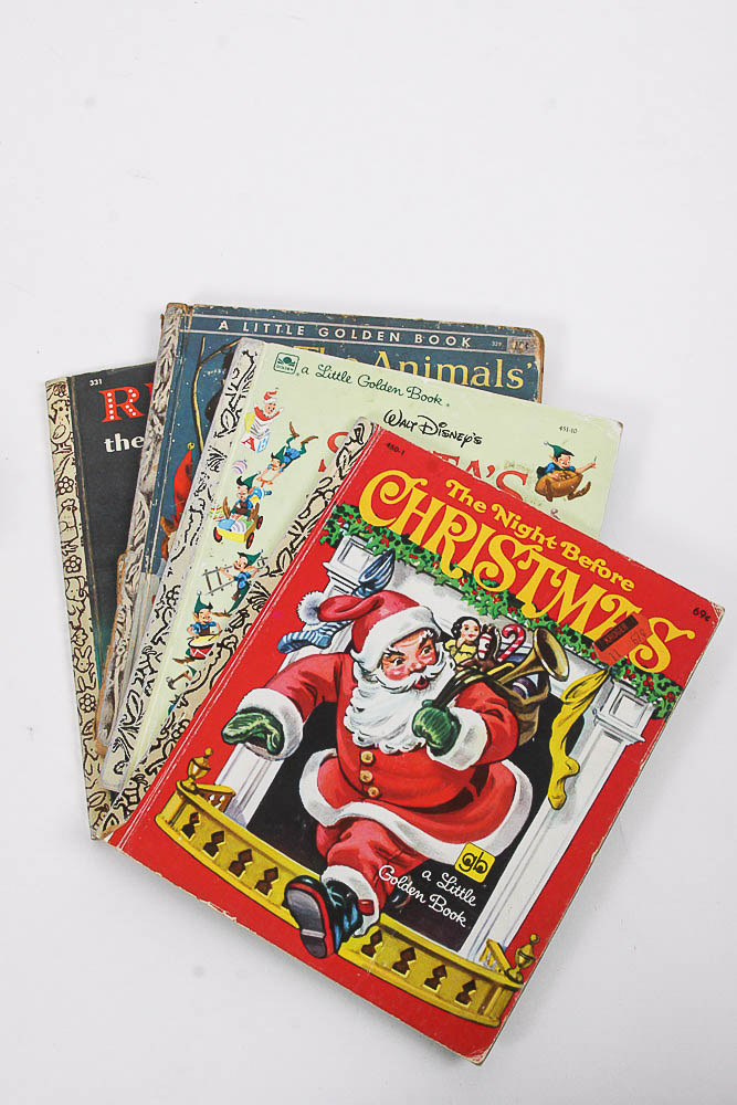 Vintage Christmas Themed Little Golden Books