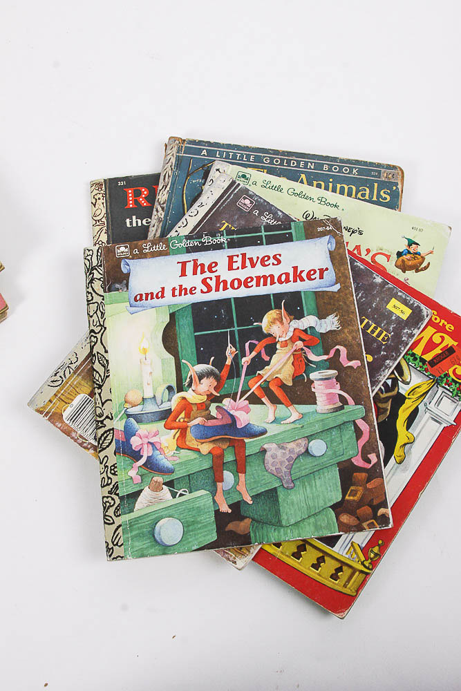 Vintage Christmas Themed Little Golden Books