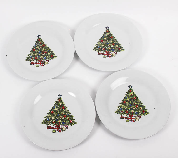 Trisa Porcelain Christmas Dinner Plates