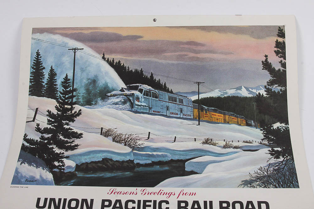1969 Union Pacific Centennial Edition Railroad Calendar