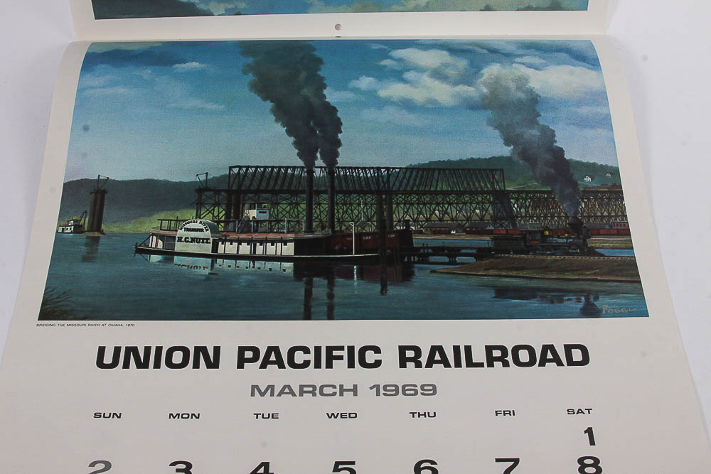 1969 Union Pacific Centennial Edition Railroad Calendar