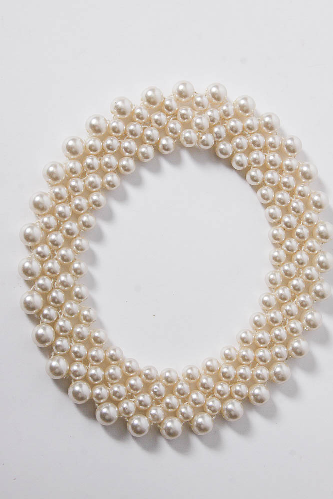 Collection of Vintage Faux Pearl and Silver Tone Costume Jewelry