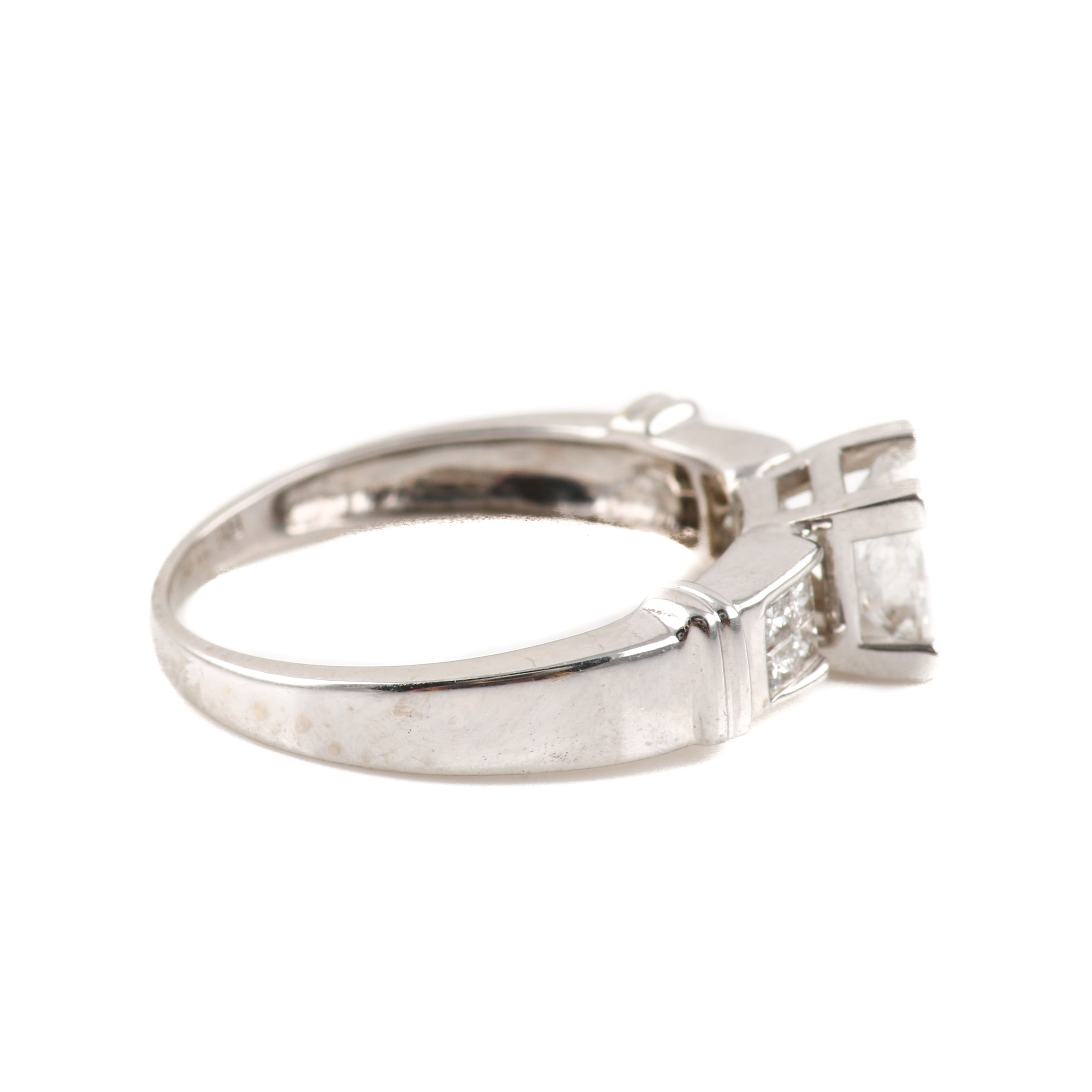 14K White Gold 1.26 CTW Diamond Ring