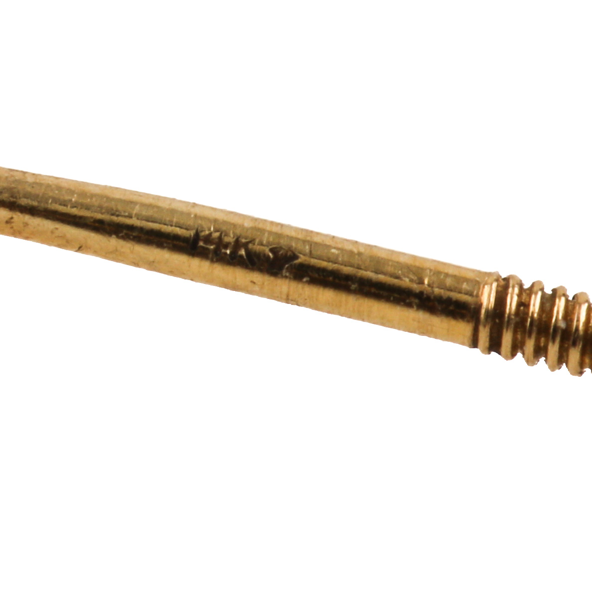 14K Yellow Gold Diamond Stud Earrings