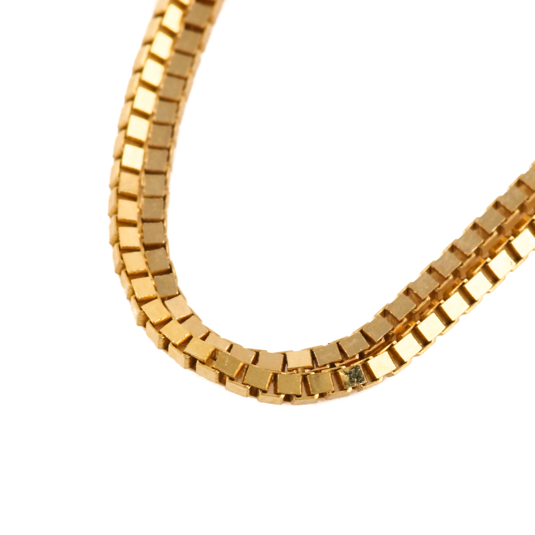 14K Yellow Gold Diamond Pendant Necklace