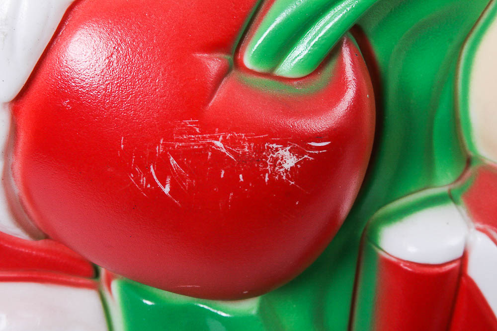 Plastic Light-Up Santa Clause Yard Statue