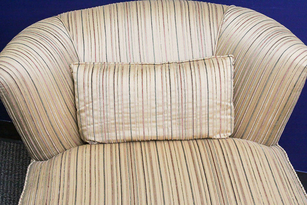 Deco Revival Custom Upholstered Lounge Chair Pair