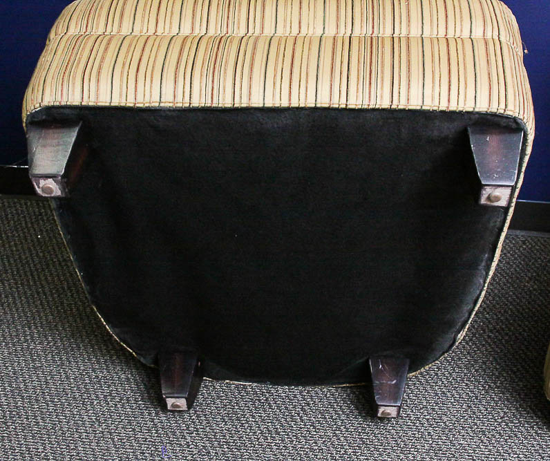 Deco Revival Custom Upholstered Lounge Chair Pair