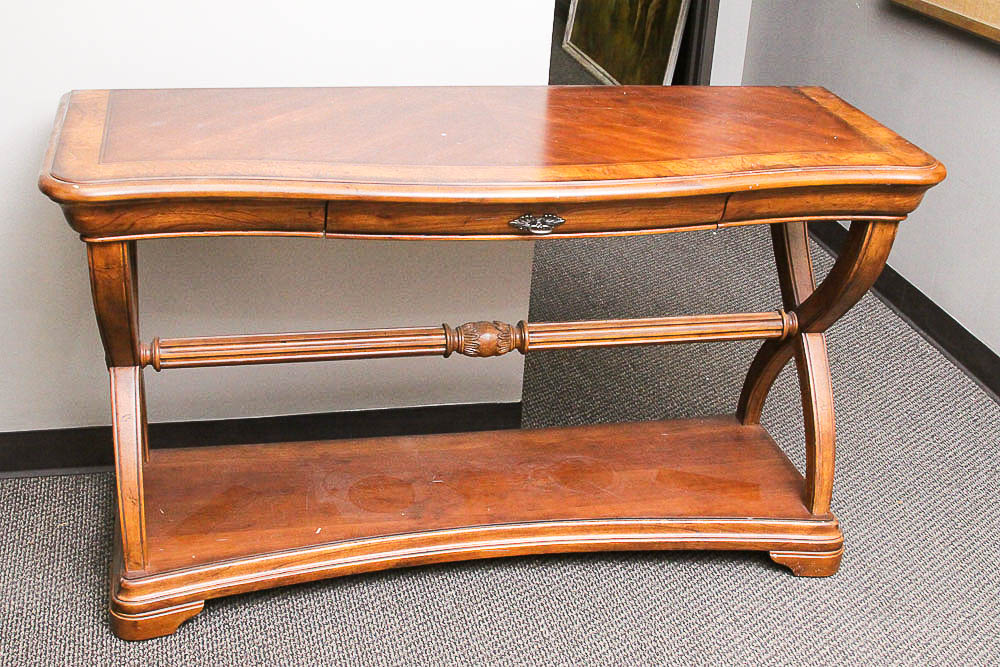 Curule-Form Console Table by Schnadig