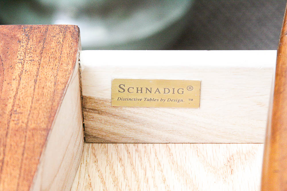 Curule-Form Console Table by Schnadig