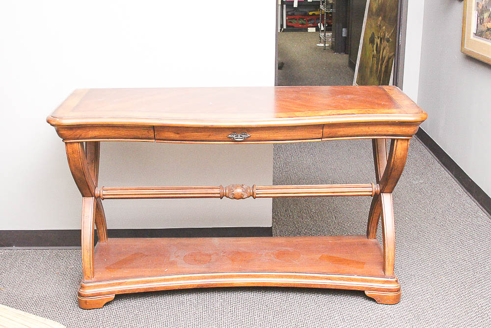 Curule-Form Console Table by Schnadig