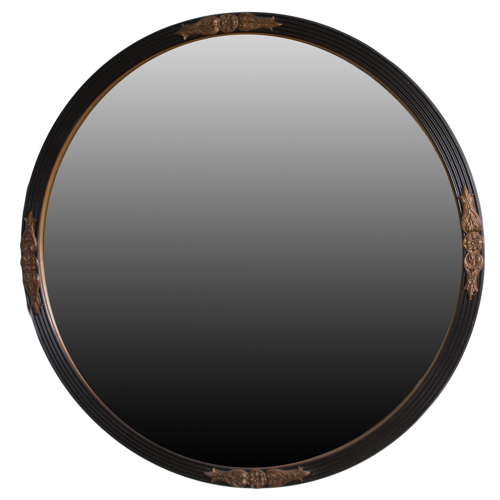 Vintage Kittinger Round Framed Wall Mirror