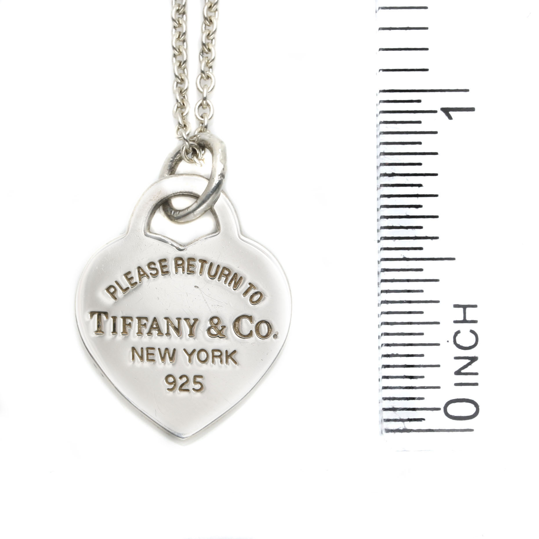 Tiffany & Co. "Return to Tiffany" Sterling Silver Pendant and Frank Gehry Chain