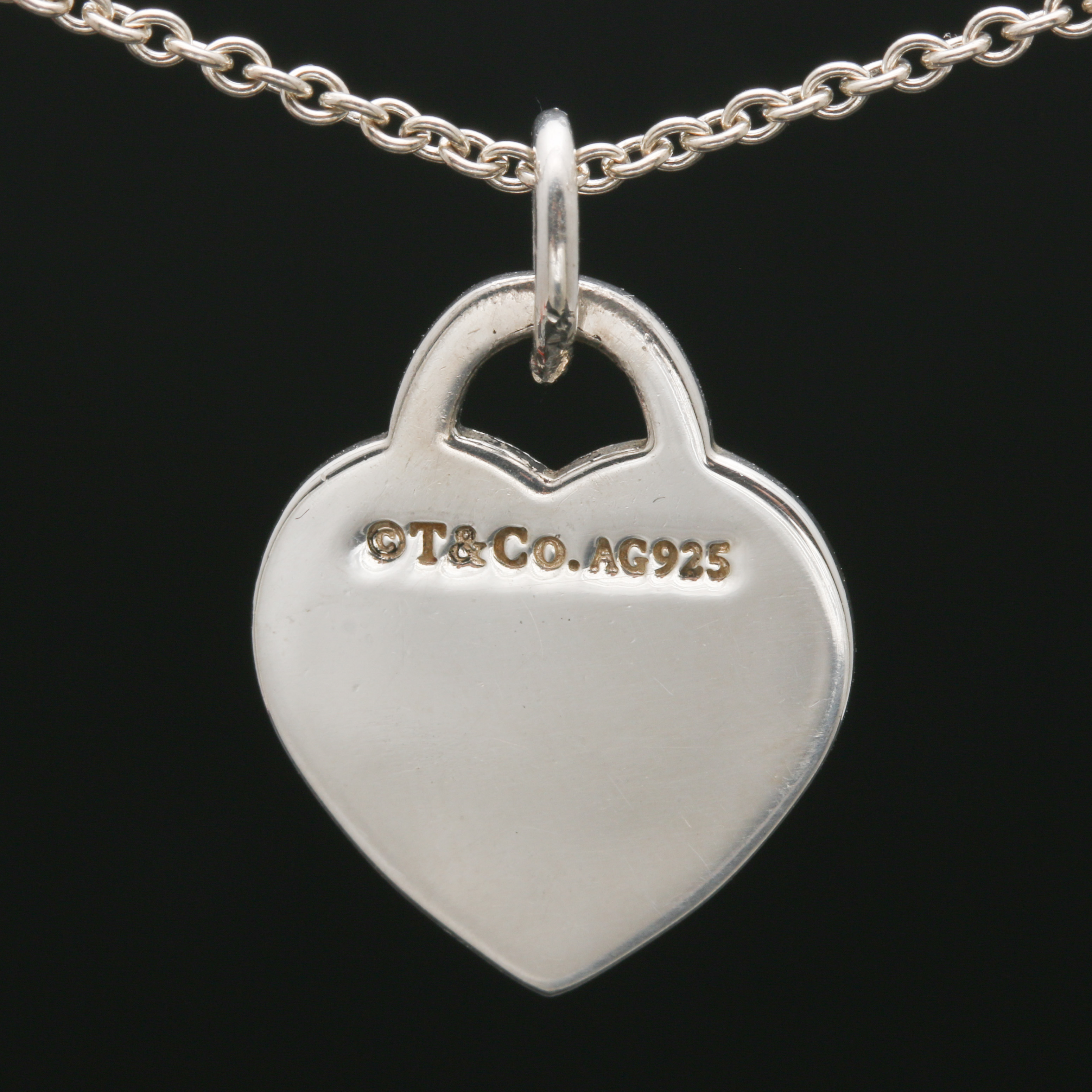 Tiffany & Co. "Return to Tiffany" Sterling Silver Pendant and Frank Gehry Chain