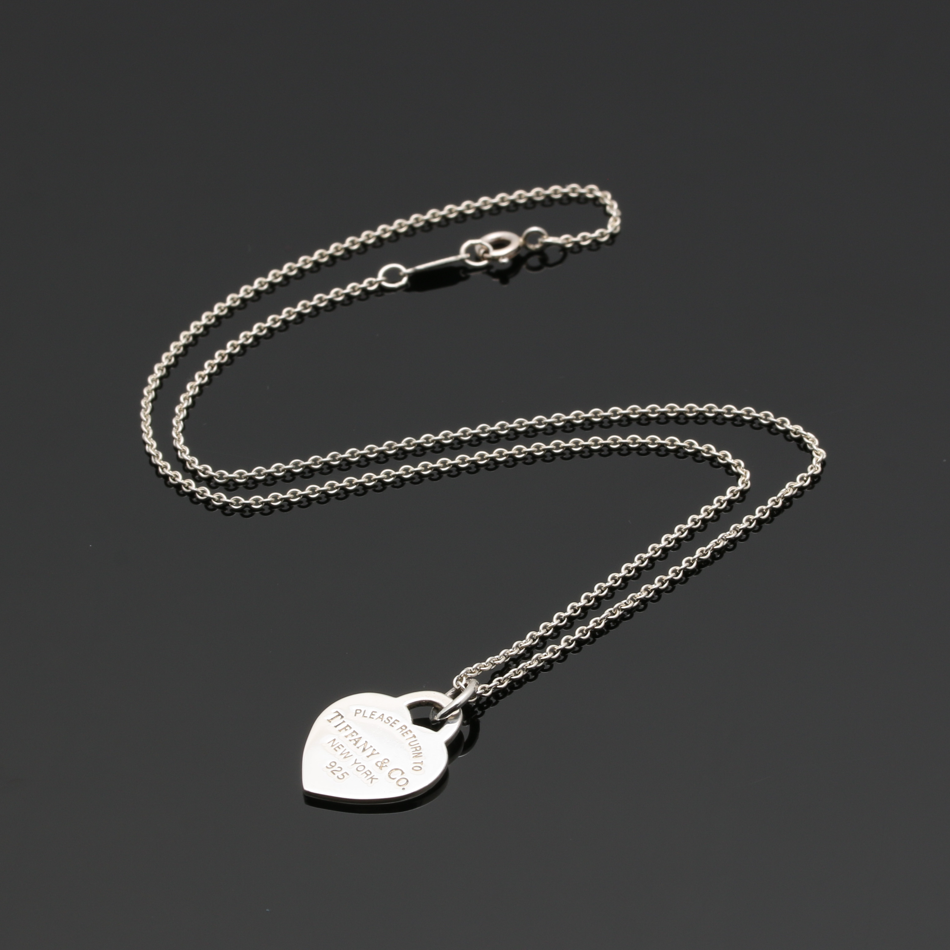 Tiffany & Co. "Return to Tiffany" Sterling Silver Pendant and Frank Gehry Chain